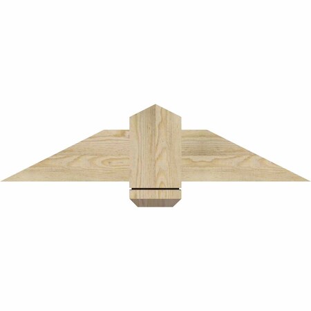 Ekena Millwork Eugene Rough Sawn Timber Gable Bracket, Douglas Fir, 36"W x 9"H x 2"D x 6"F, 6/12 Pitch GBW036X09X0206EUG00RDF